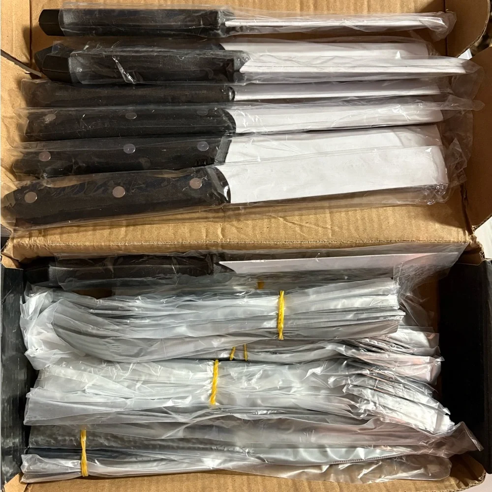 Black Hammered Stainless Steel Flatware Set - Home Dining